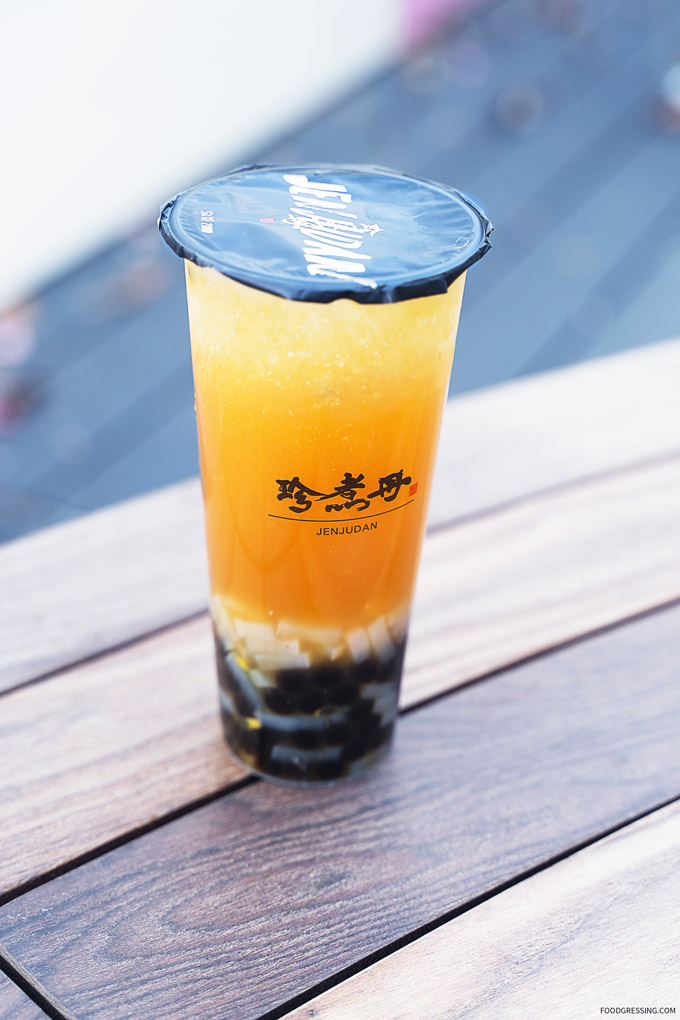 Jenjudan Vancouver: Brown Sugar Pearl Milk on Robson Street