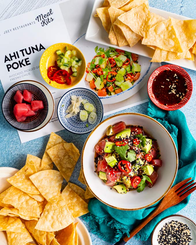 Joey Restaurants DIY Tuna Poke Appy Kit Foodgressing