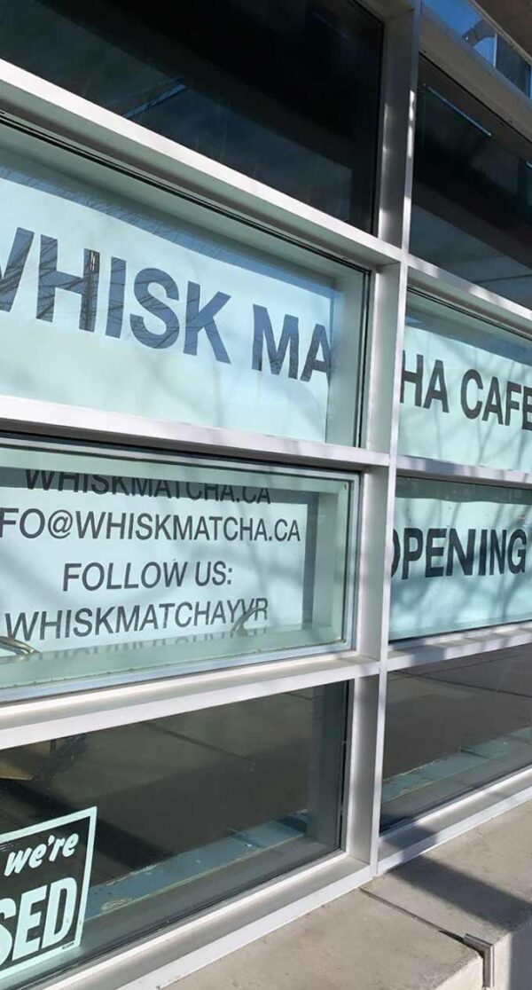 Whisk Matcha Cafe New Vancouver PlantBased Matcha Foodgressing