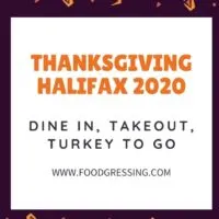 Thanksgiving Halifax 2020: Dinner, Brunch, Take Out, Turkey To Go