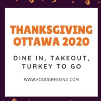 Thanksgiving Ottawa 2020