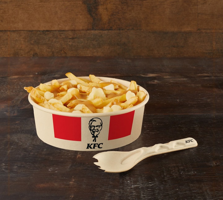 KFC Compostable Cutlery Being Tested: Fibre-based "Spork"