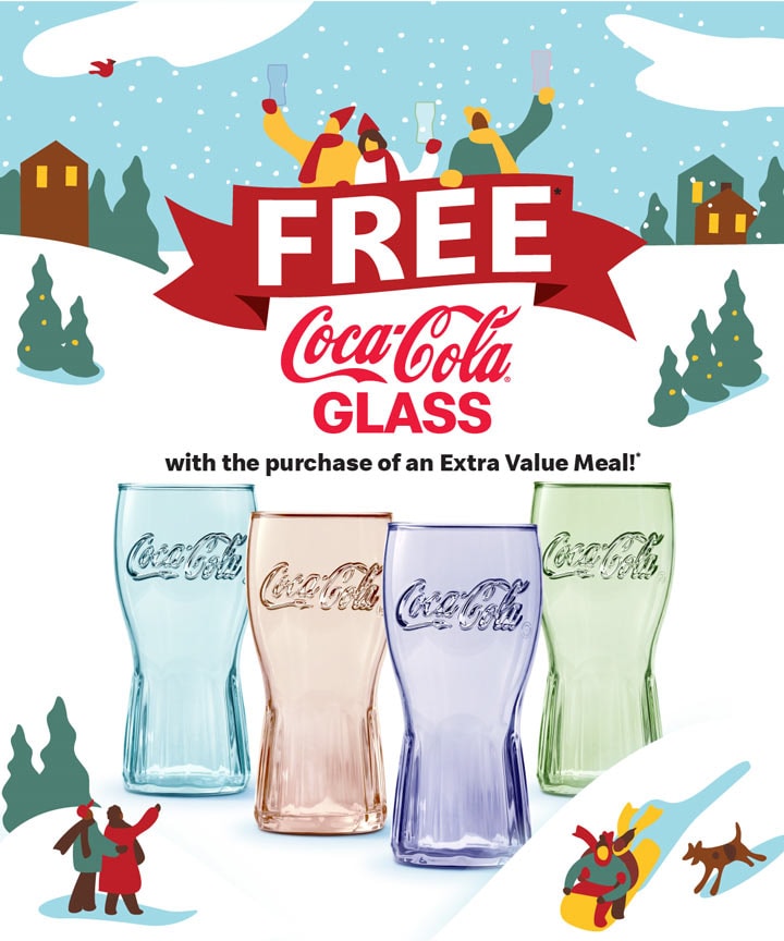 McDonald's Coke Glasses 2020 Canada: Extra Value Meal at Walmart