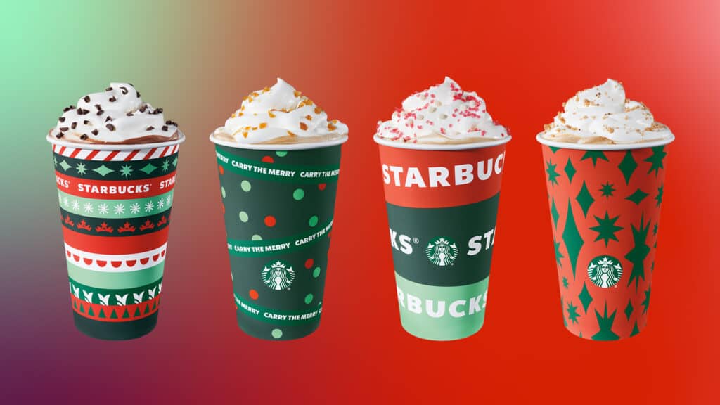 christmas starbucks holiday cups 2021