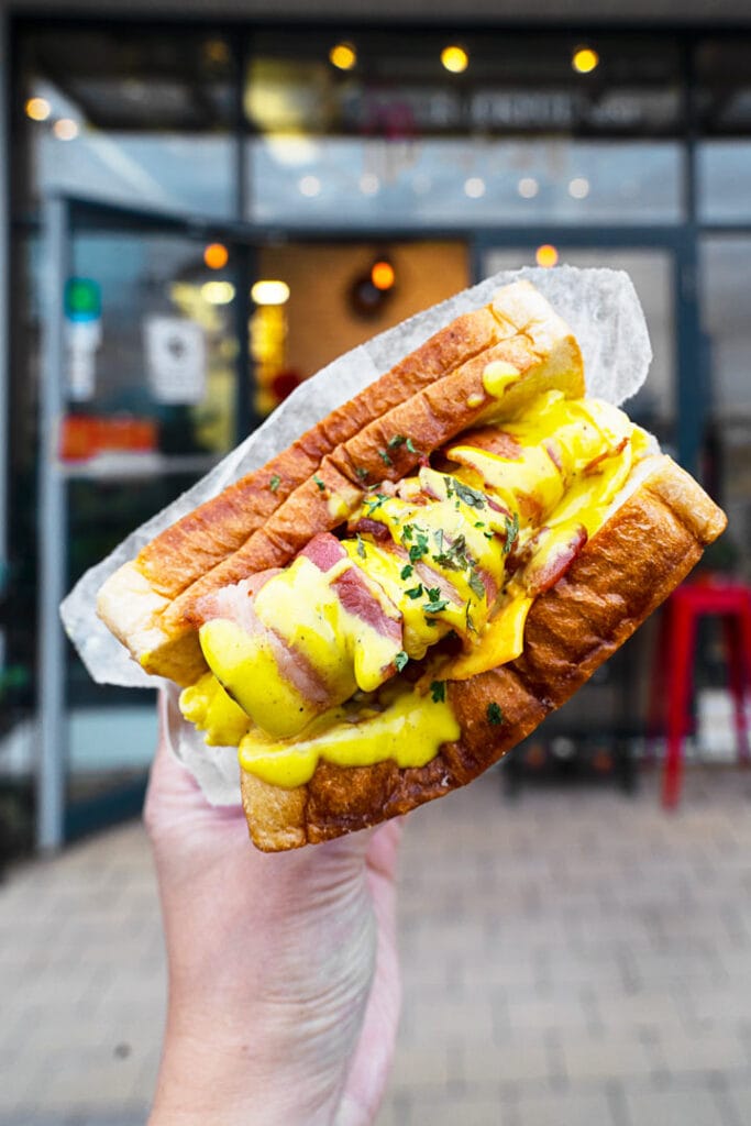 Where to get Korean-style "Egg Drop" sandwiches in Metro Vancouver