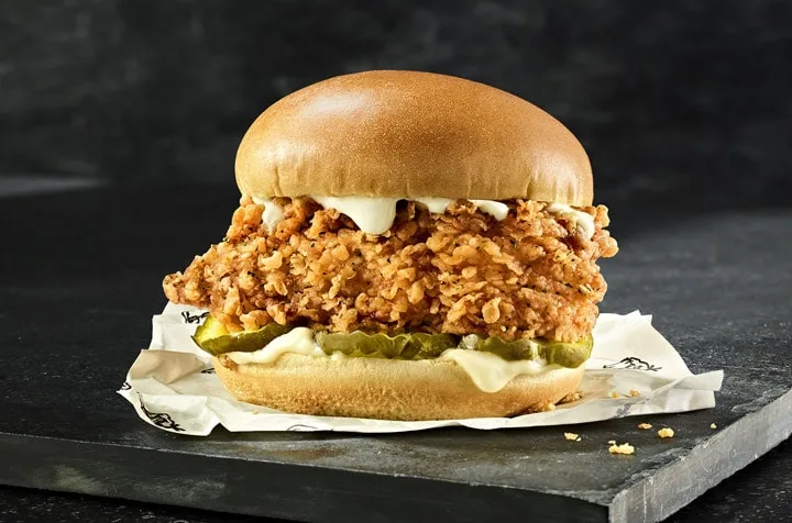 KFC Famous Chicken Chicken Sandwich 2020 Canada