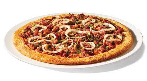THE BACON DOUBLE CHEESEBURGER PIZZA