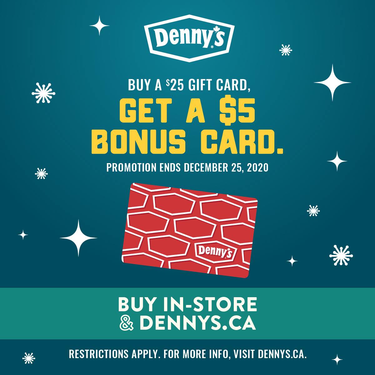 Denny's Christmas Menu 2020 Turkey Dinner, Hours, Delivery, Gift Cards