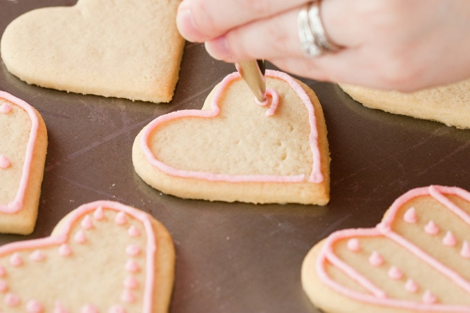 Bake Valentine's Day cookies and let the kids decorate them