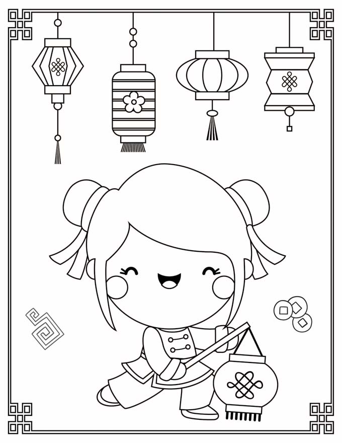 FREE Lunar New Year Drawing Sheets