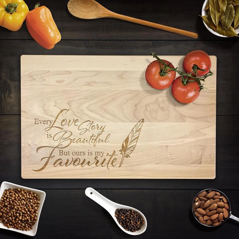 For the Home Chef: A Personalized Wooden Cutting Board