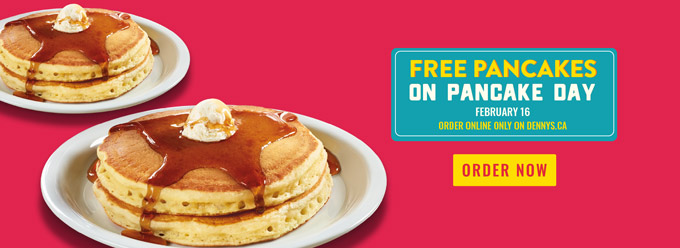 Denny's Free Pancakes 2021 for Pancake Day