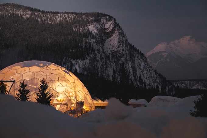 Fairmong Banff Springs Dome Dining: Private Outdoor Venue