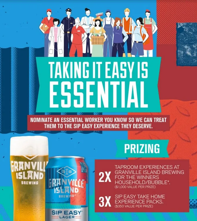Granville Island Brewing Launches Heroes Sip Easy Contest