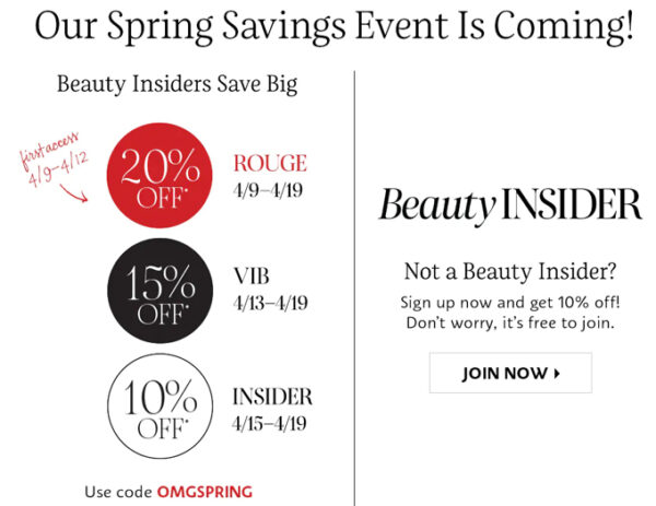 Sephora Spring Sale 2021 Dates: Code Beauty Insider Levels