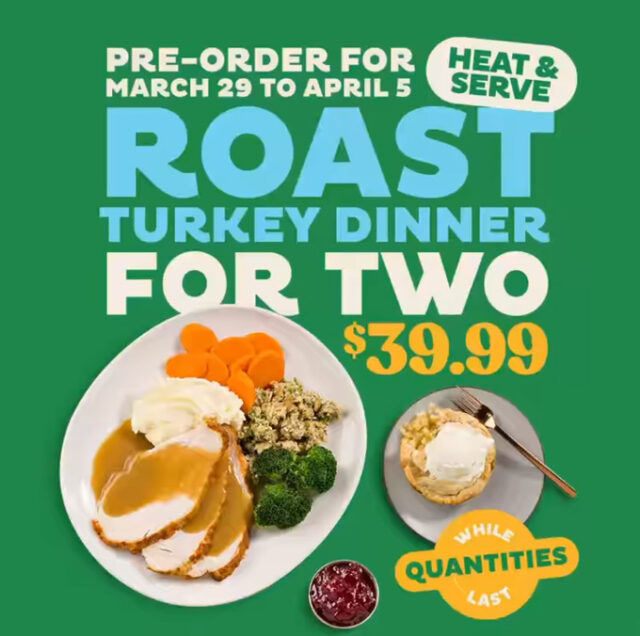 White Spot Easter Dinner 2021 Dinein, Takeout & Delivery, Heat & Serve