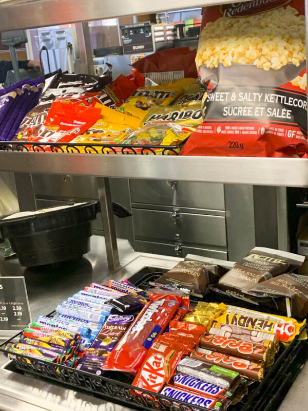 BC Ferries Coastal Cafe Menu, White Spot, SelfServe, Food and Drinks