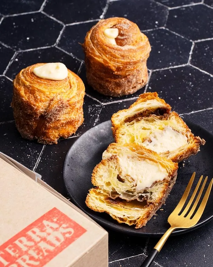 Terra Breads New Cinnamon Cardamom Cruffin