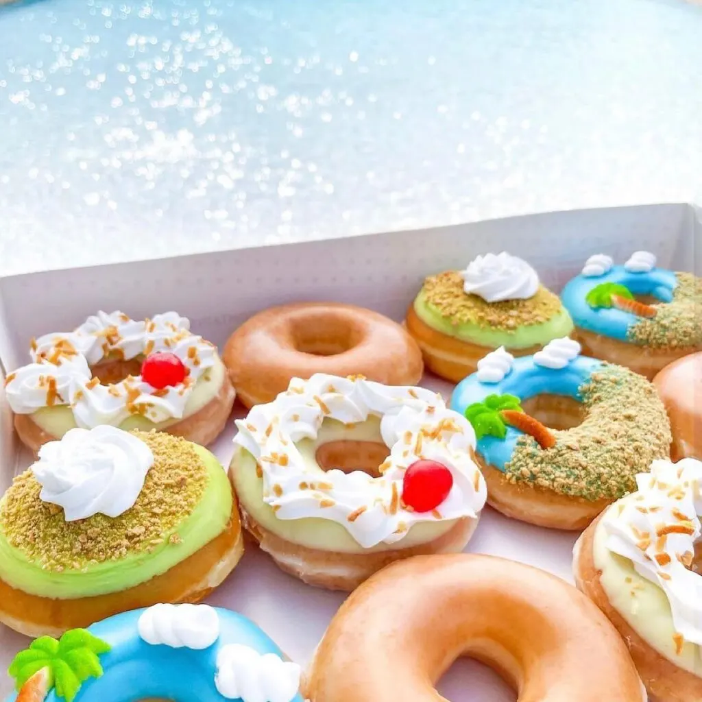 Krispy Kreme Pina Colada, Key Lime Pie and Island Time Doughnuts