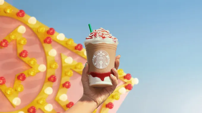 Starbucks Summer 2021 Drinks: Strawberry Funnel Cake Frappuccino