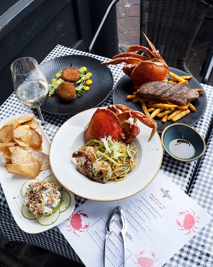 4th Annual Water Street Cafe Crab Fest menu 2021