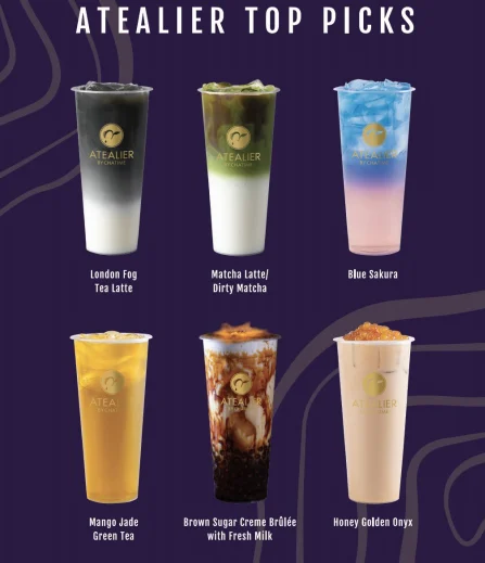 Chatime Atealier Vancouver Robson: Menu, Location