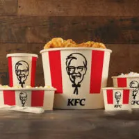 KFC Bamboo Buckets and 100% home compostable consumer packaging