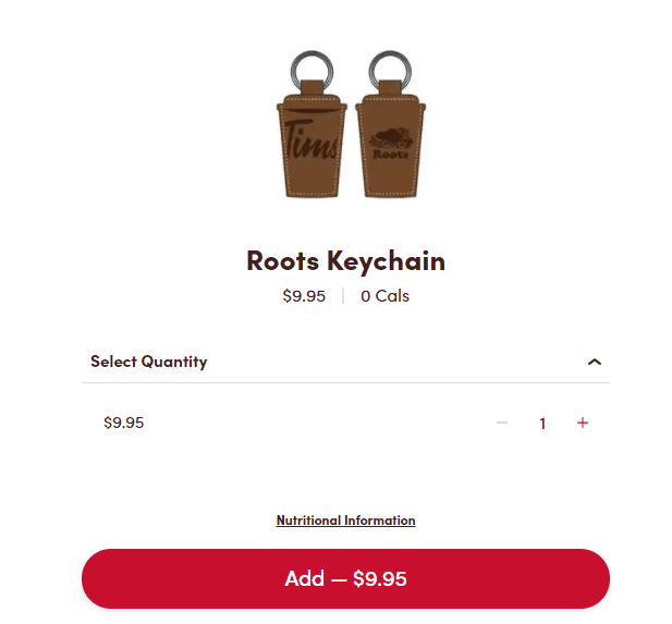 Tim Hortons Roots Keychain 2021: Features, Price, Availability