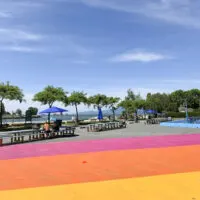 Sunset Beach summer pop-up plaza 2021