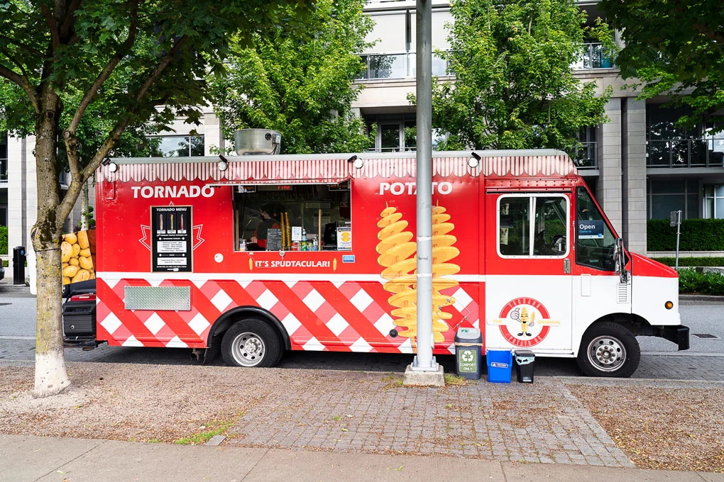 Tornado Potato Food Truck Vancouver: Deep Fried Spiral Potato