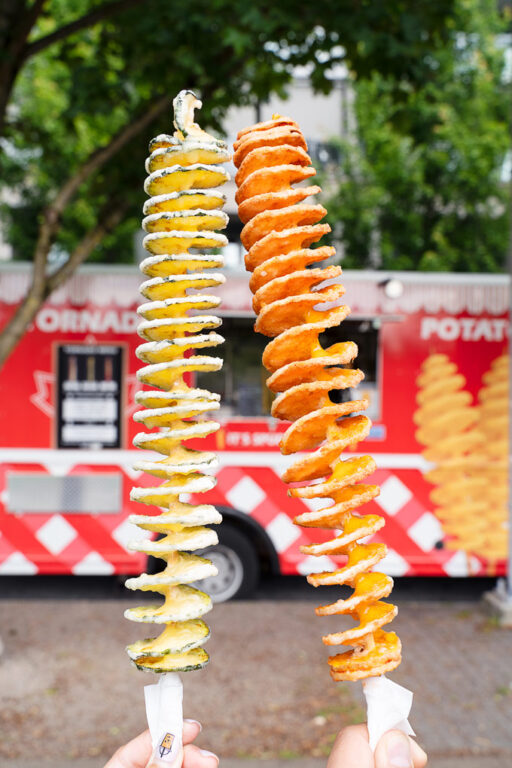 Tornado Potato Food Truck Vancouver Deep Fried Spiral Potato