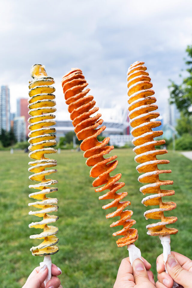 Tornado Potato Food Truck Vancouver Deep Fried Spiral Potato