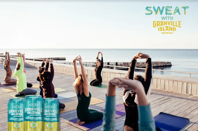 Granville Island Brewing Sweat with Granville Fitness Event