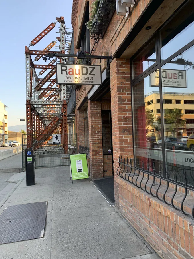 Raudz Regional Table Restaurant Kelowna Dinner Review