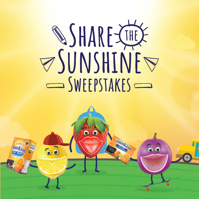 Sunkist Share The Sunshine Sweepstakes 2021 How to Enter, Prizes