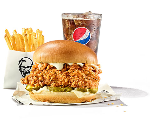 KFC Famous Chicken Chicken Sandwich Combo