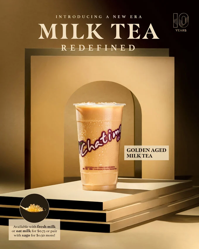 Chatime Golden Aged Milk Tea New Chatime Canada Signature Drink