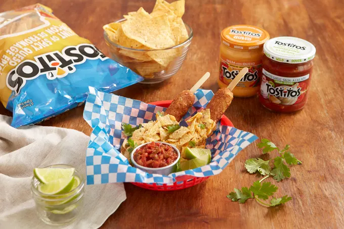 Chef Matt Basile&rsquo;s Corn Dog Con Queso and Nugget Nachos Recipes
