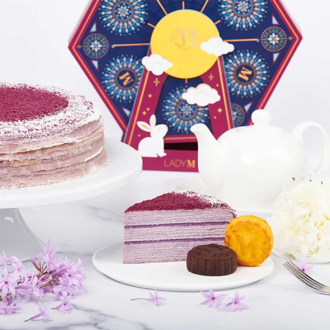 Lady M Mooncakes 2021 + Purple Yam Mille Crêpes