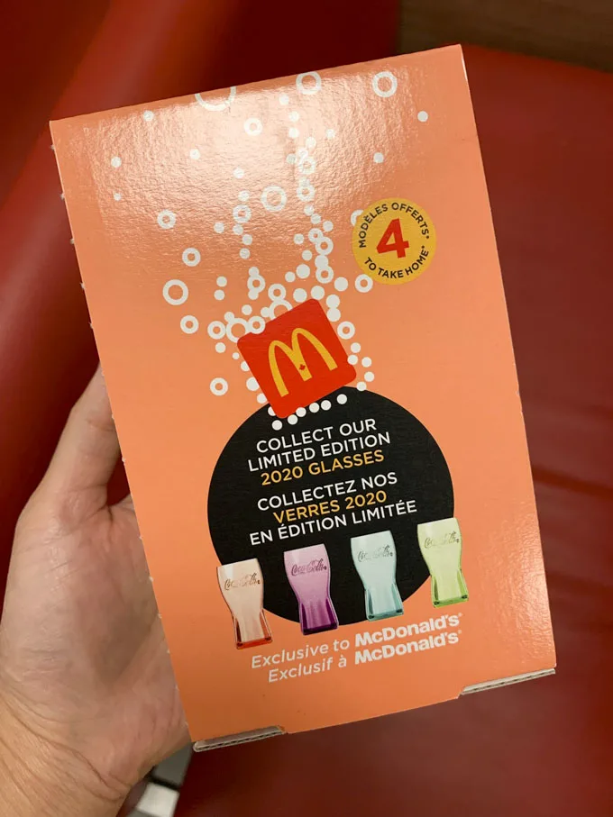 McDonald’s Coke Glasses 2021 Canada: Extra Value Meal at Walmart