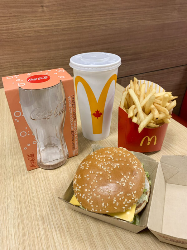 McDonald’s Coke Glasses 2021 Canada Extra Value Meal at Walmart