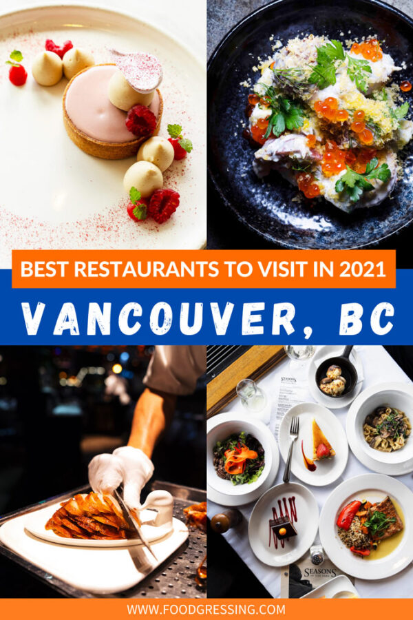 Best Restaurants in Vancouver 2022 BC Canada