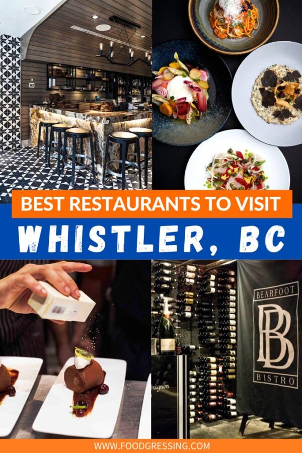 Best Restaurants in Whistler BC Canada 2022 10+ Places to Eat & Drink