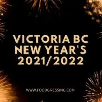 New Year's Eve Victoria 2021 and Day Brunch 2022