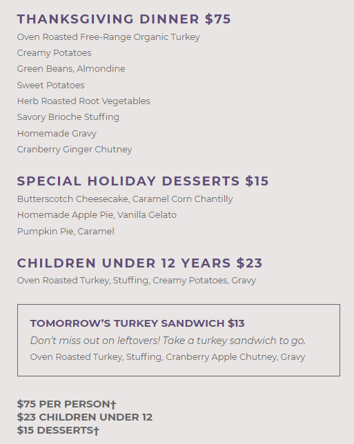 Thanksgiving in Philadelphia 2021: Dinner, Turkey to Go, Restaurants