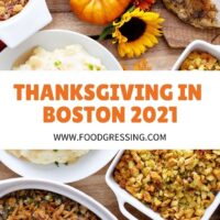 Thanksgiving in Boston 2021: Dinner, Turkey to Go, Restaurants