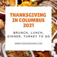 Thanksgiving in Columbus 2021: Dinner, Turkey to Go, Restaurants