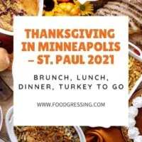 Thanksgiving in Minneapolis 2021 - St. Paul: Dinner, Turkey to Go
