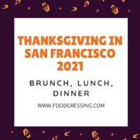 Thanksgiving in San Francisco 2021 - Dinner, Turkey to Go