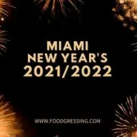 New Year's Eve Miami 2021 and Day Brunch 2022